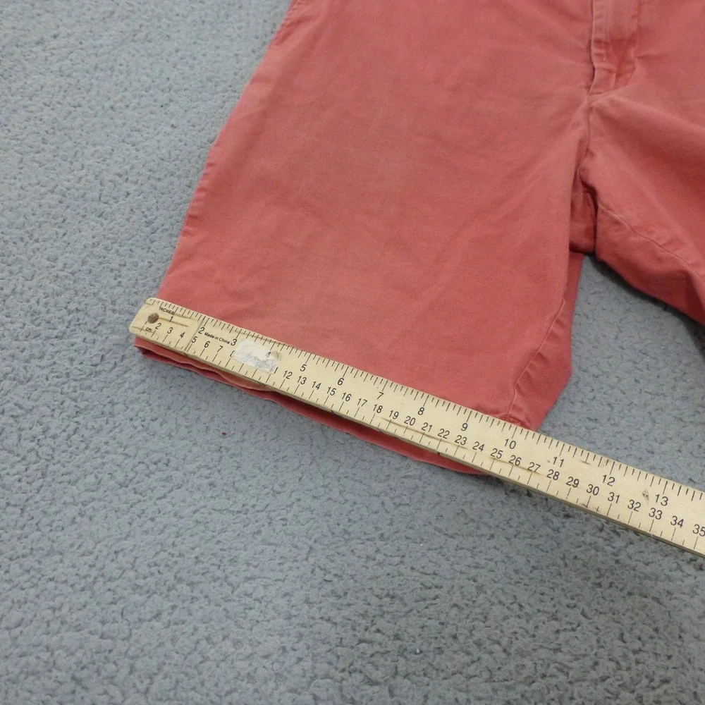 IZOD Shorts Mens 36 Coral Pink Stretch Cotton Flat Front Chino 9